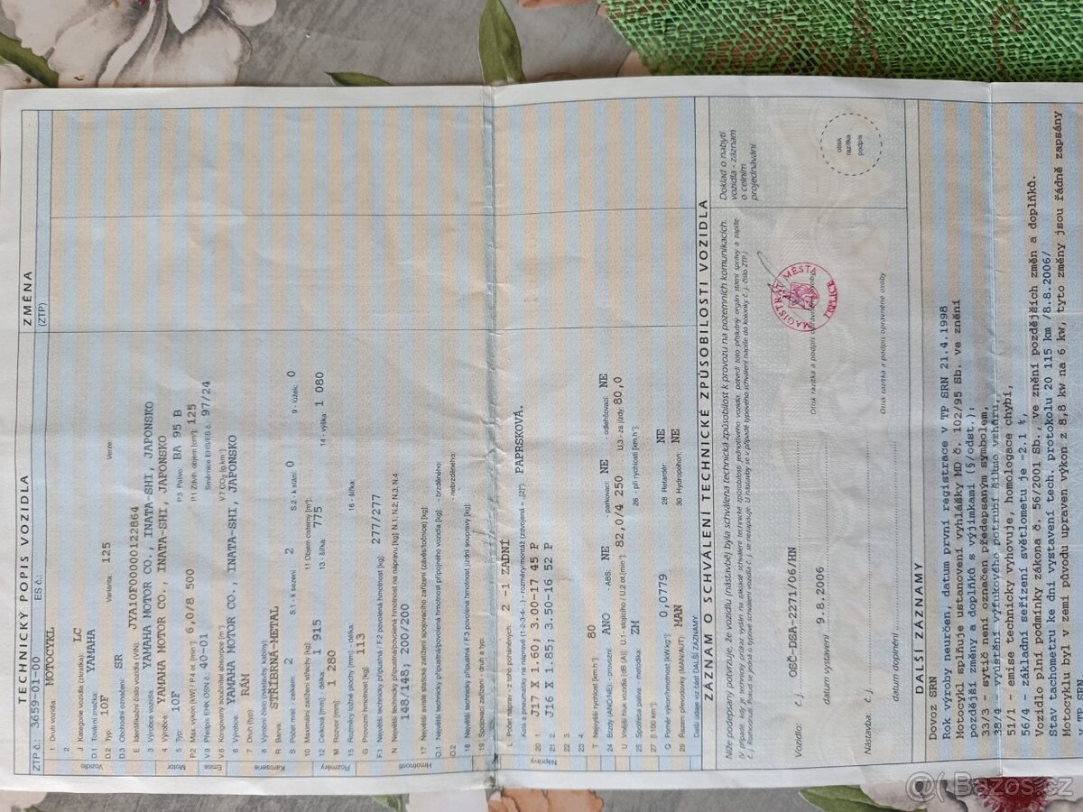 Prodám motocykl - 2