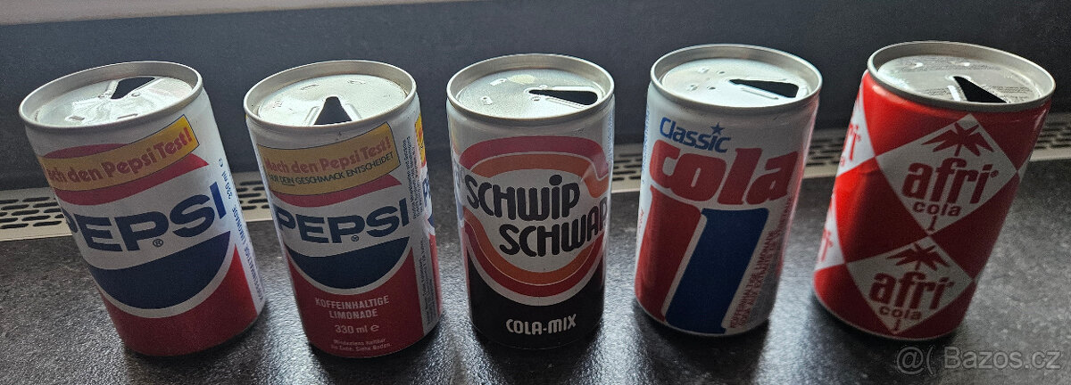 Staré plechovky od PIV, COLA,PEPSI - 2