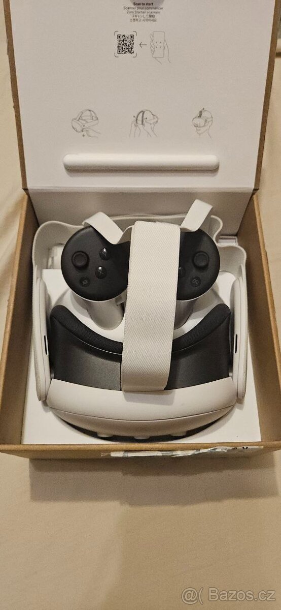 Meta Quest 3 512GB (vyměněný pravý displej; úplně jako nový) - 2