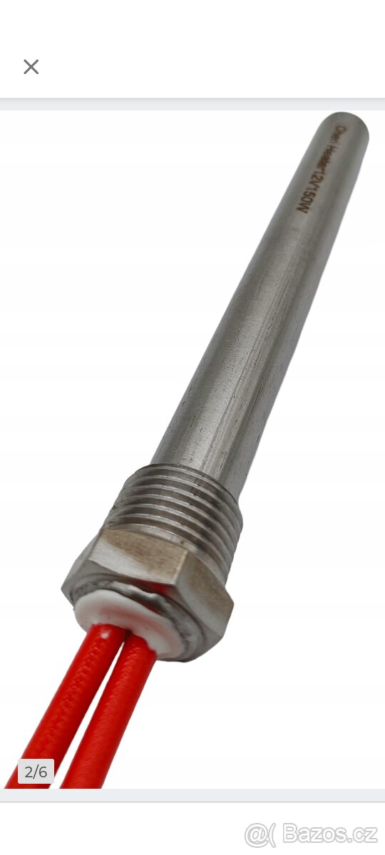 Ohřev vody 12V 150W s termostatem - 2