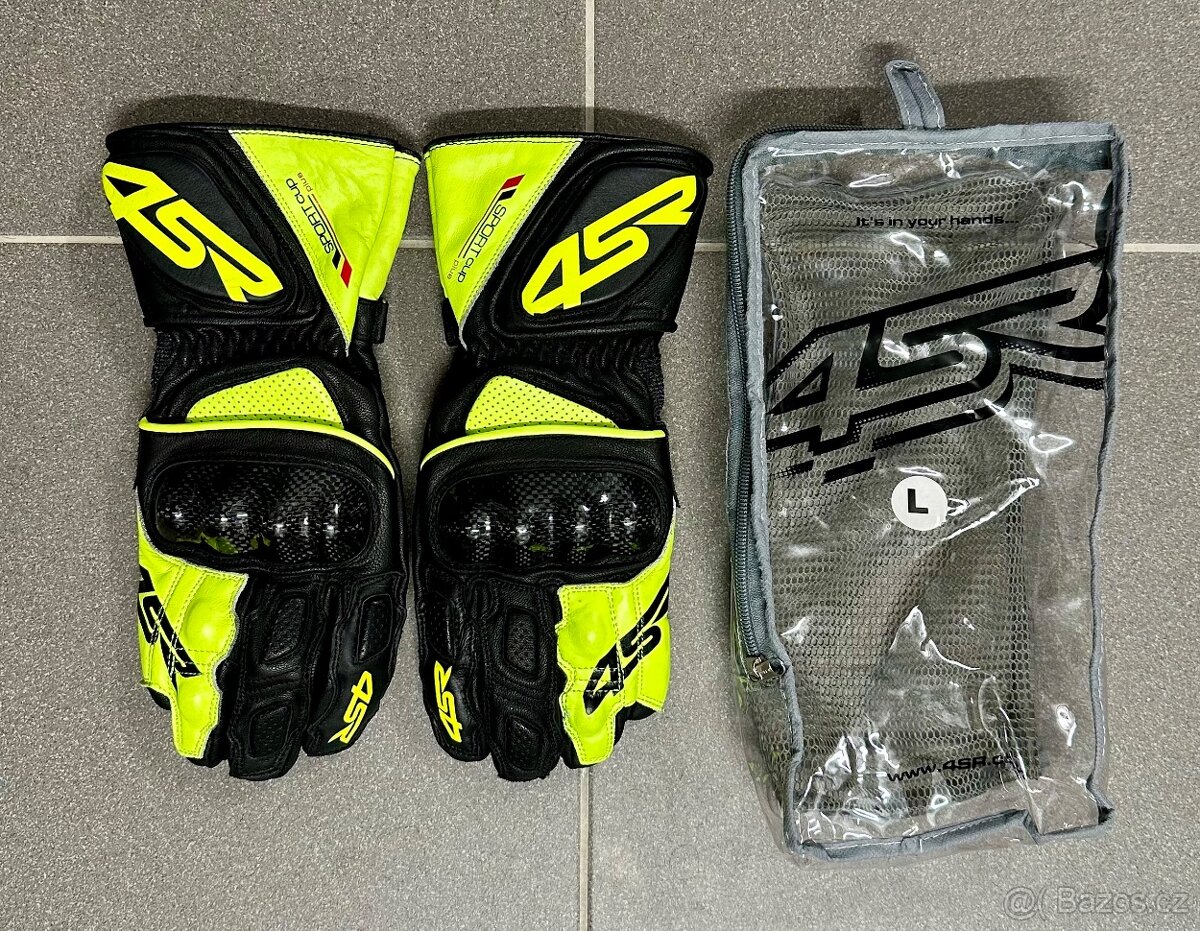 Rukavice na motorku 4SR SPORT CUP PLUS vel.L - NOVÉ - 2