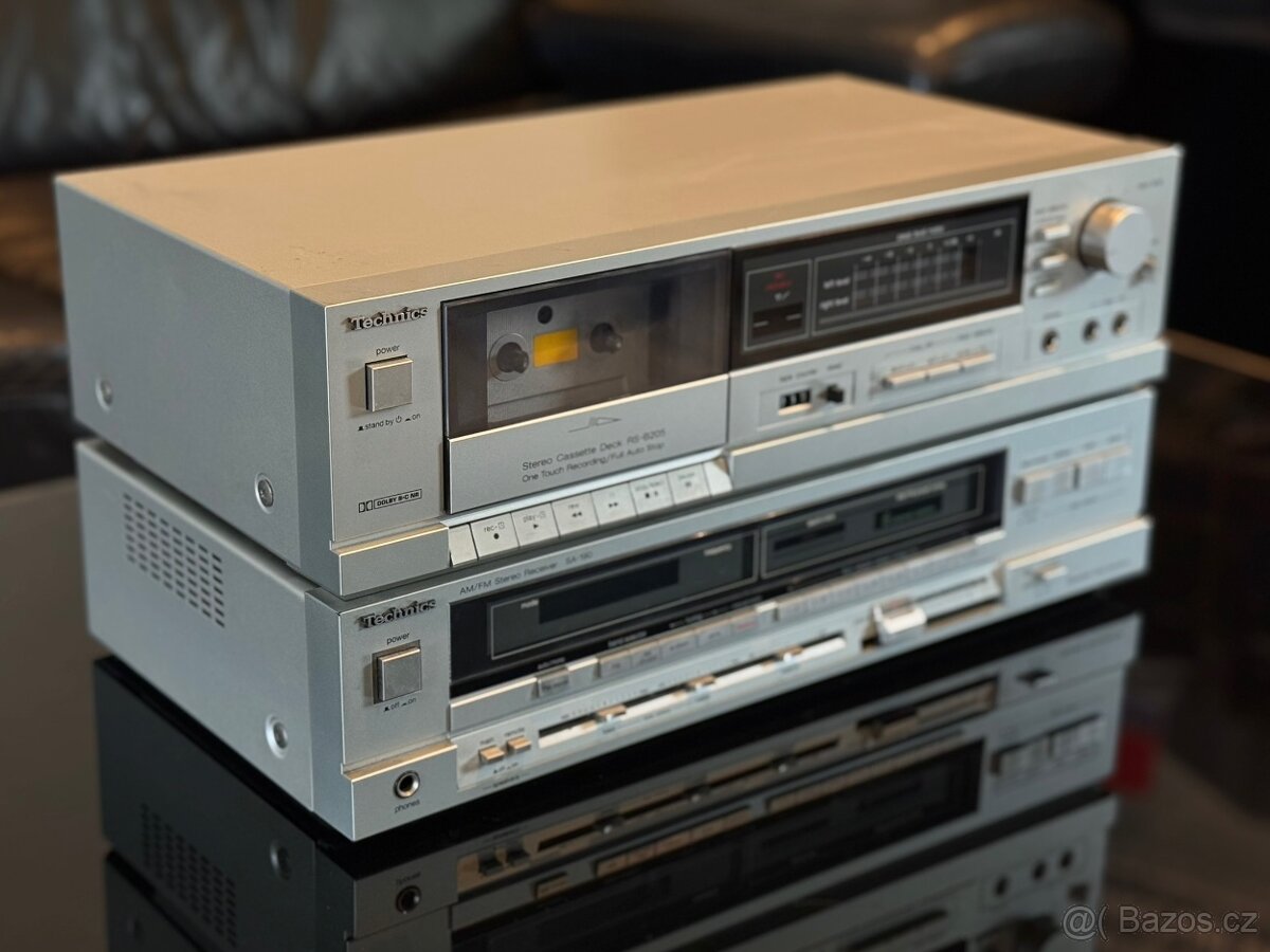 Technics SA-190 zesilovač + RS-B205 kazetový magnetofon - 2