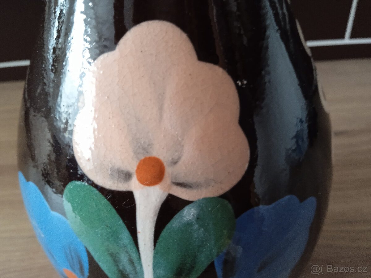 Retro váza z keramiky-Pozdišovce Slovensko - 2