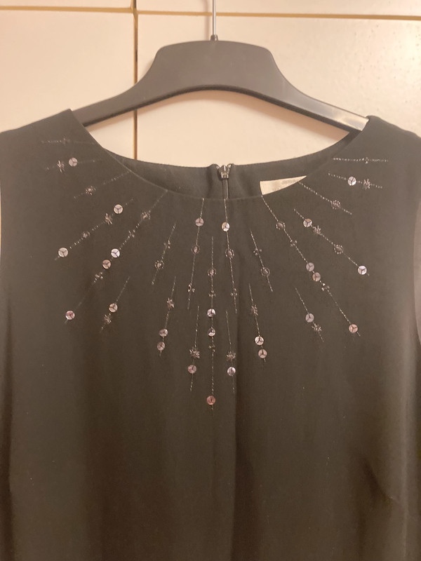 Dlouhé černé společenské šaty xl - 2