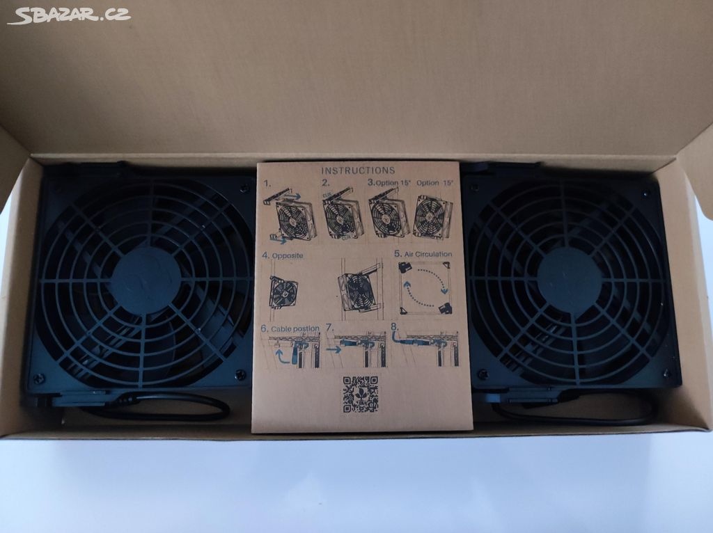 MF2x120: Ventilátor, Monkey Fan 2x 12 cm - 2