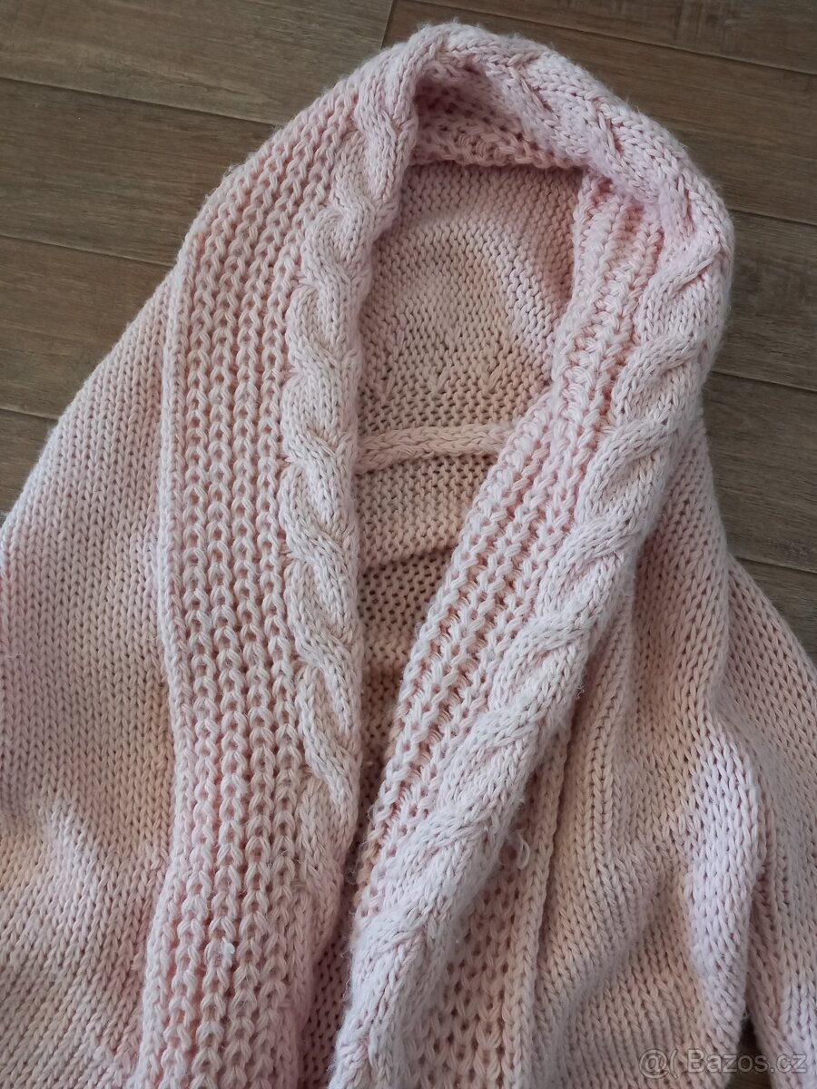 Cardigan pudrovy - 2