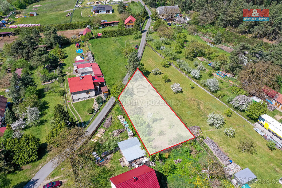 Prodej pozemku k bydlení, 745 m², Kvášňovice - 2