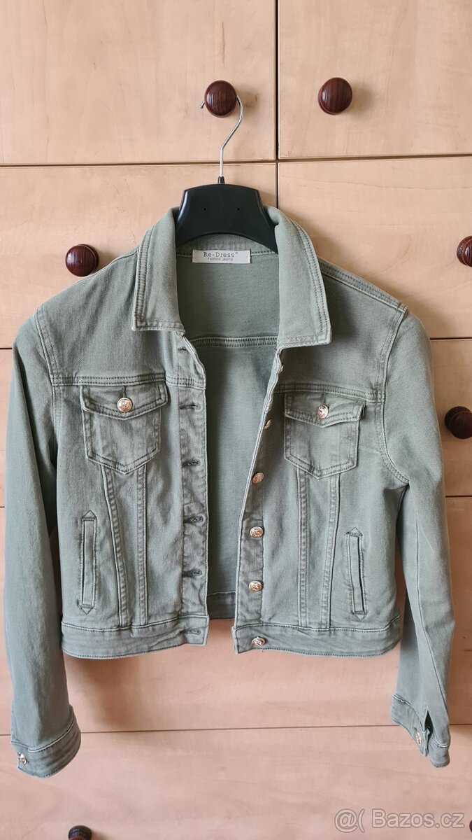 Riflová khaki bunda vel. M - 2