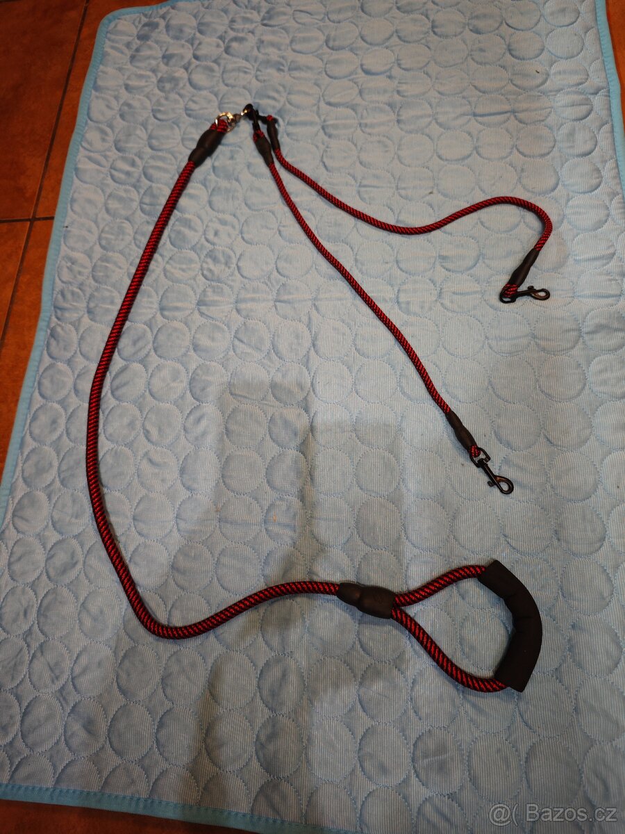 Vodítko pro dva psy, nové - 2