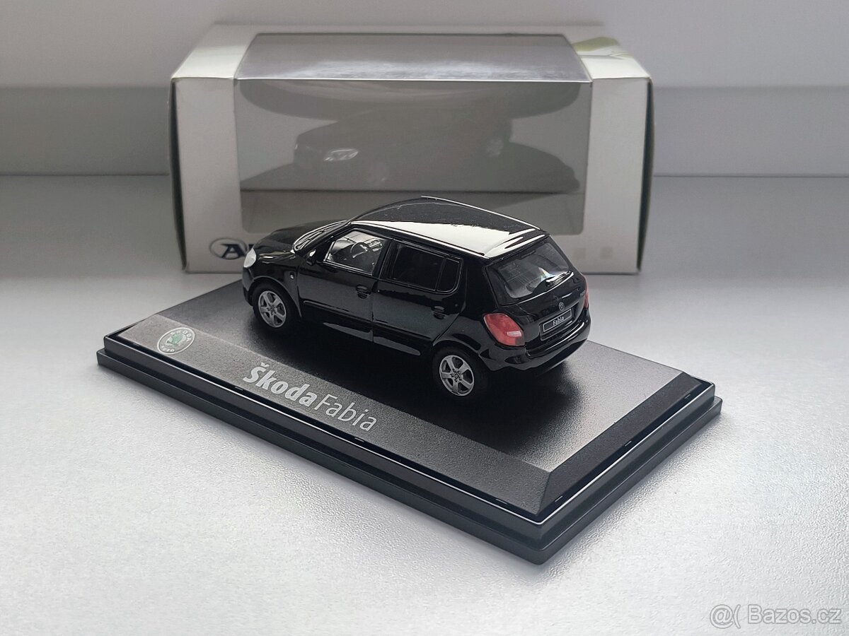 Model auta Škoda Fabia černá, Abrex 1:43 - 2