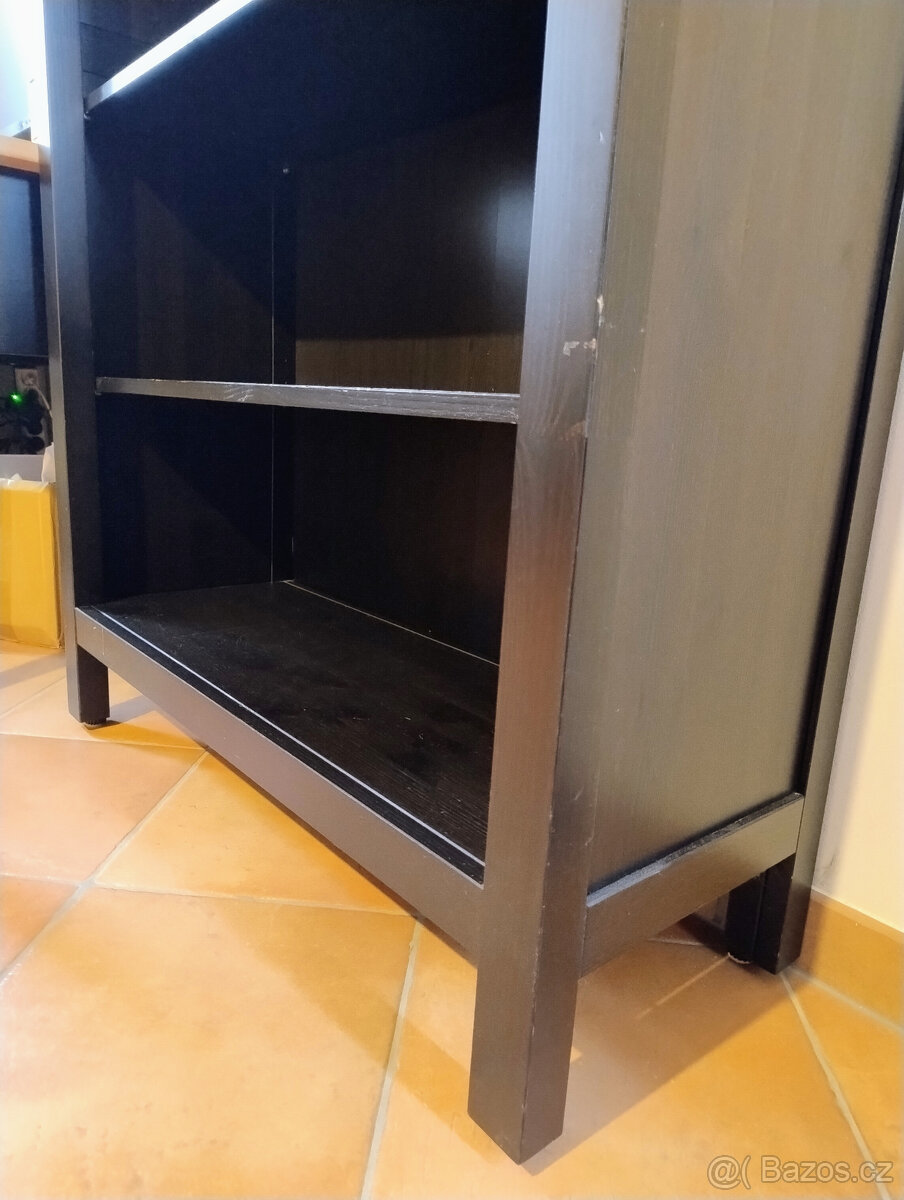 Knihovna Ikea Hemnes masiv černá - 2