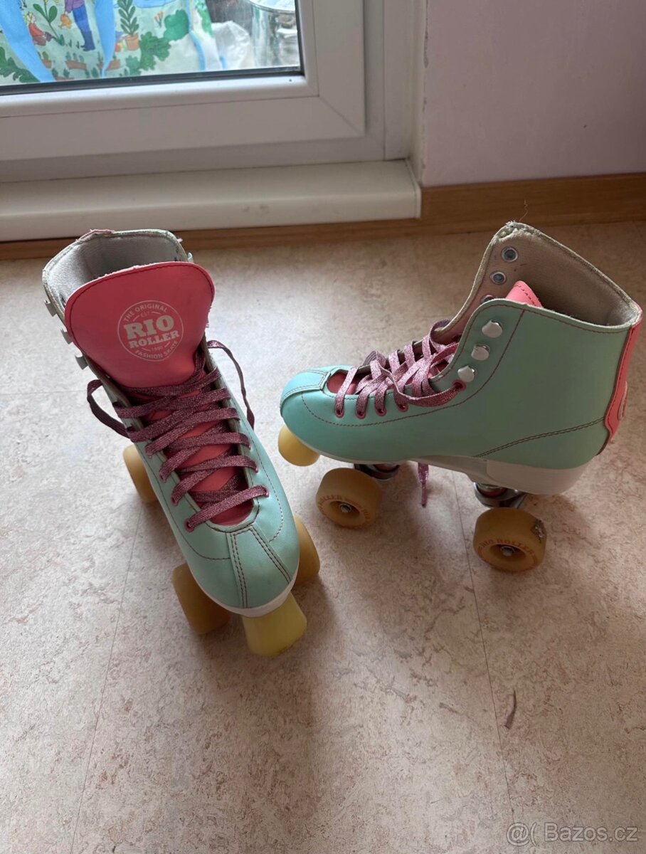 trekové brusle - Rio - Roller Script Teal/Coral - 2