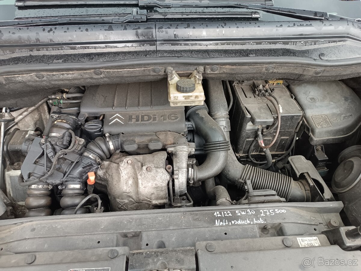 Náhradní díly C4 Picasso 1,6 HDI 80kW, r.v. 2007 - 2