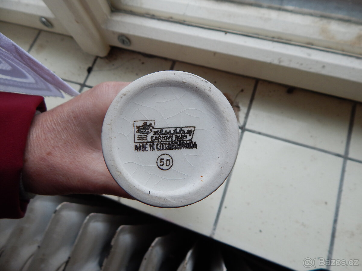 porcelánová amfora / vázička - 2