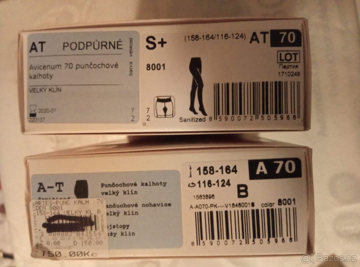 Punčochové kalhoty Avicenum vel.S+, kompr.AT-70 velký klín - 2