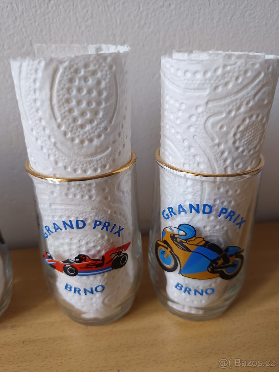 Retro skleničky Grand Prix Brno - 2