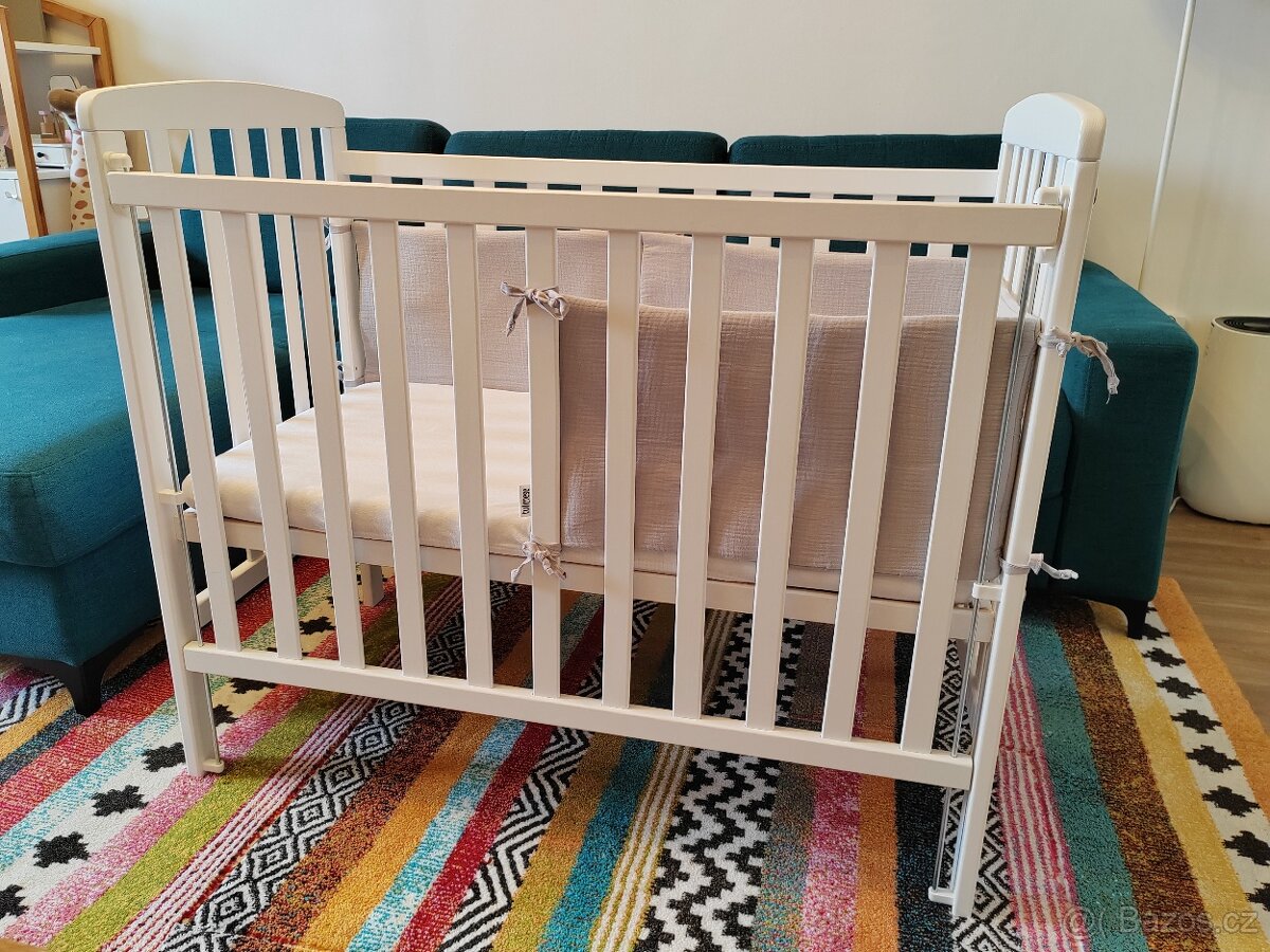 Dětská postýlka + matrace + mantinel - 2