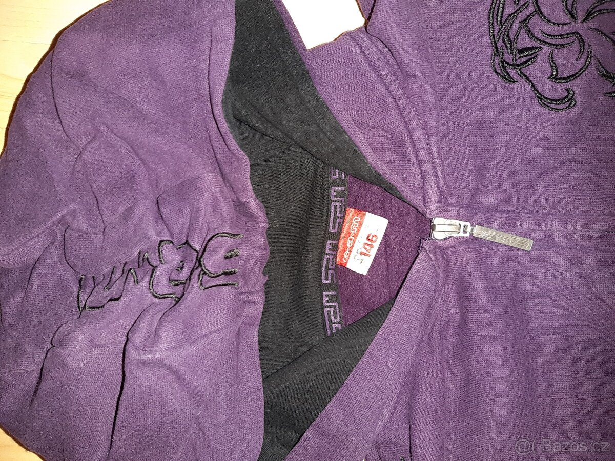 Fialová mikina vel. 146 - 2