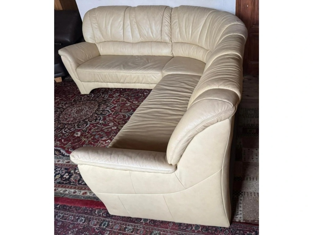 Rohová kožená sedací souprava, 3293 - 2