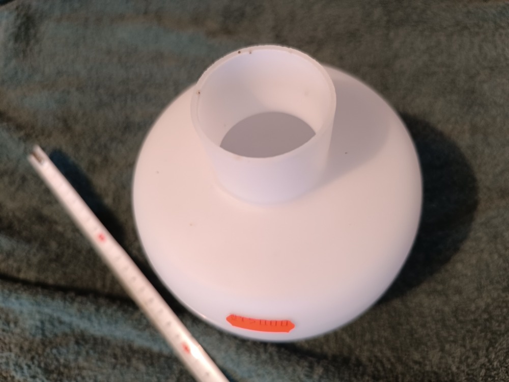 Skleněné stínidlo bílý mat - 2