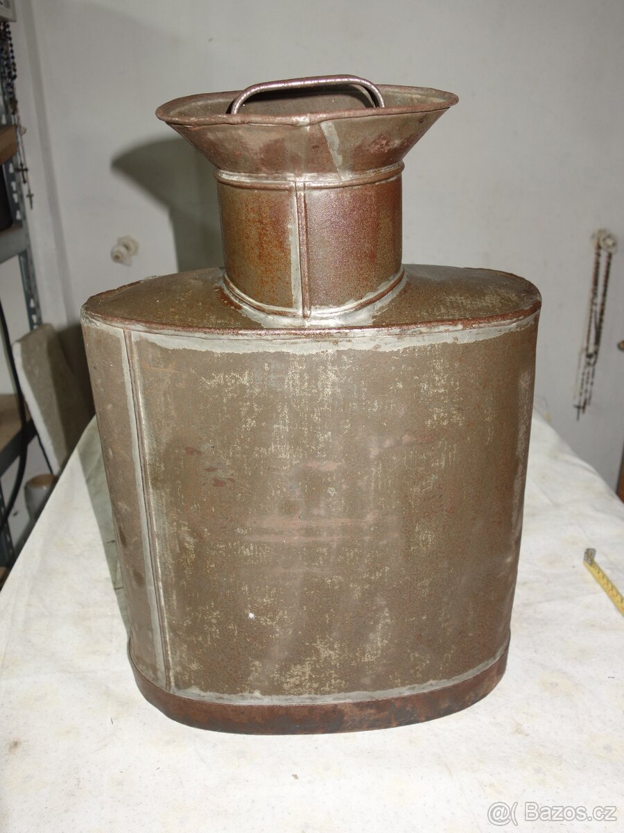 Plechové vědro vojenské ?, konvice na mléko na záda č.2 - 2