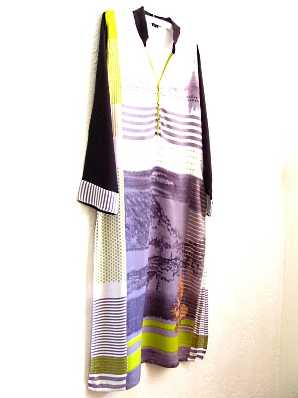 Kimono - asijské minimalistické šaty, v. XS/S - 34/36 - 2