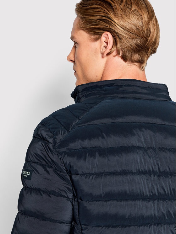 GUESS PADDED PÁNSKÁ NAVY STYLOVÁ SLIM BUNDA-L - 2