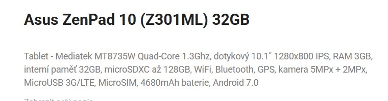 ASUS ZENPAD 10 - 2