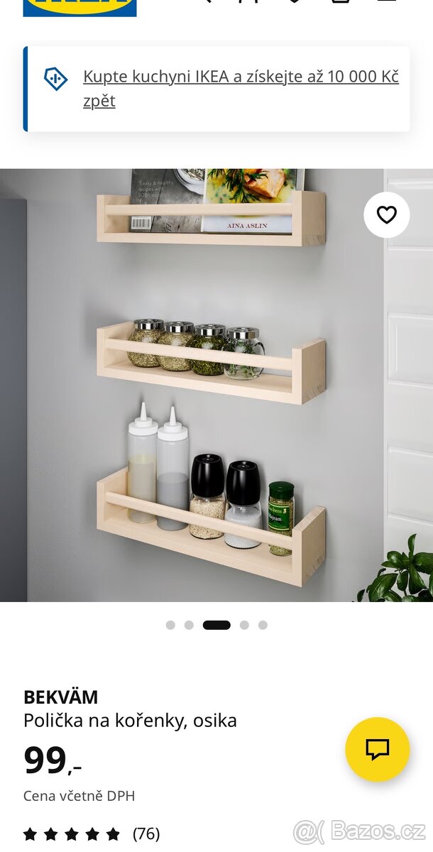 Polička do kuchyně IKEA Bekväm - 2