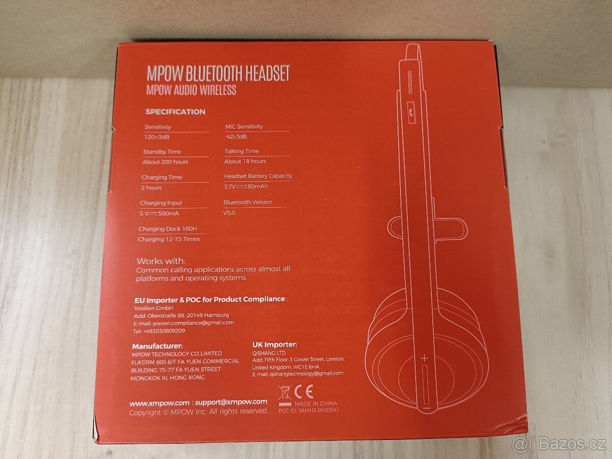 Mpow Bluetooth Headset (2 ks; nový) - 2