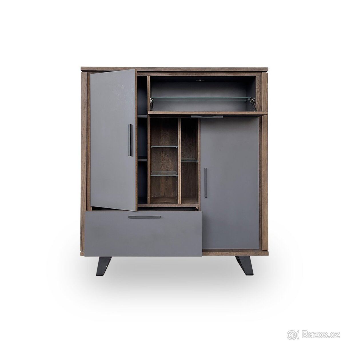 Dřevěná komoda/skříň - CUBO 140 cm - 2