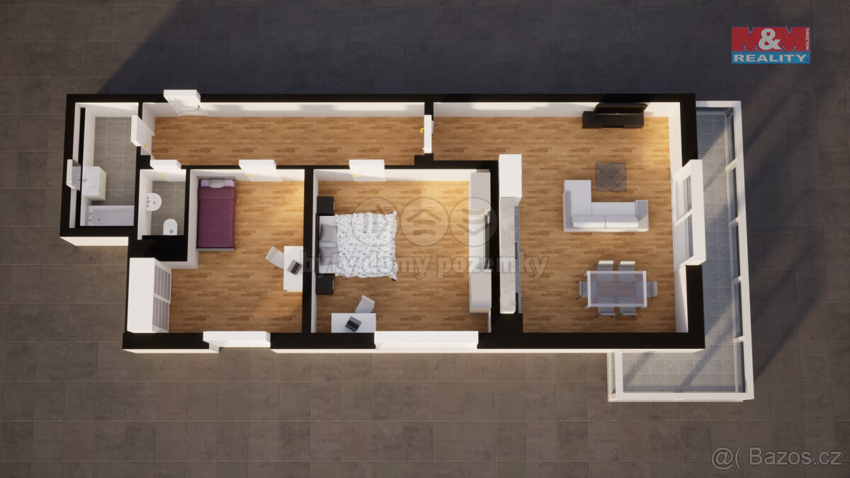 Prodej bytu 3+kk, DV, 91 m², Jablonec n. N., ul. Jezdecká - 2