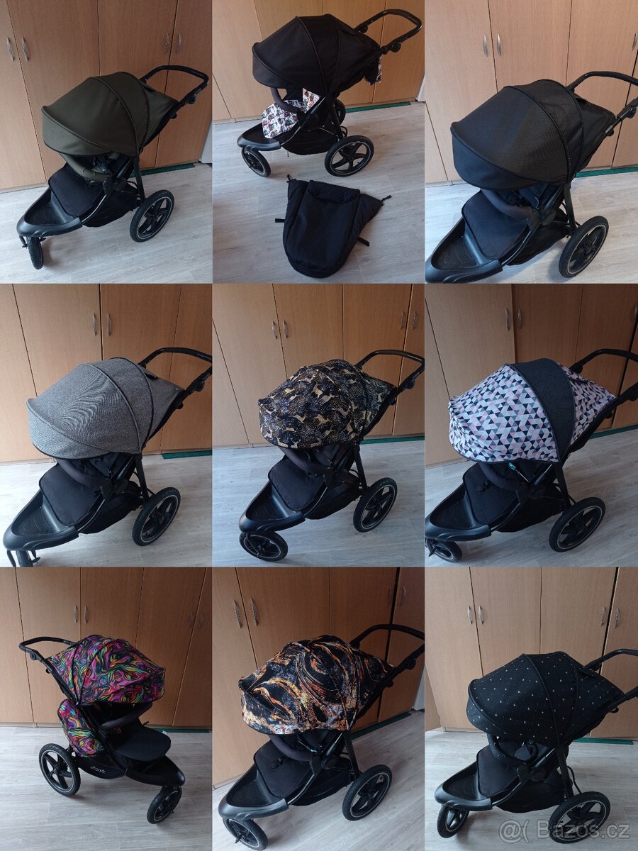 Stříška Hauck Runner 2, cena OD, šití na zakázku - 2