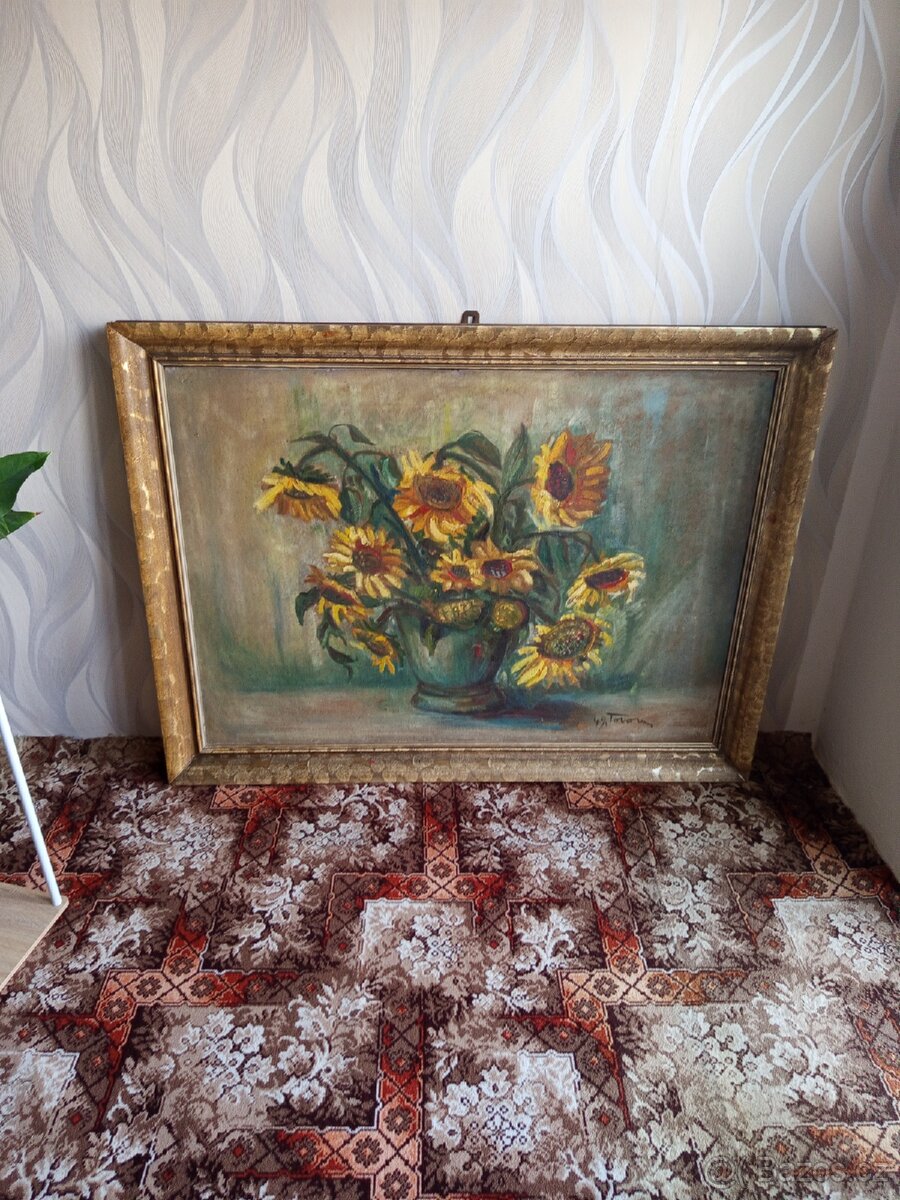 Starožitný obraz z roku 1942 - větší rozměr - 2