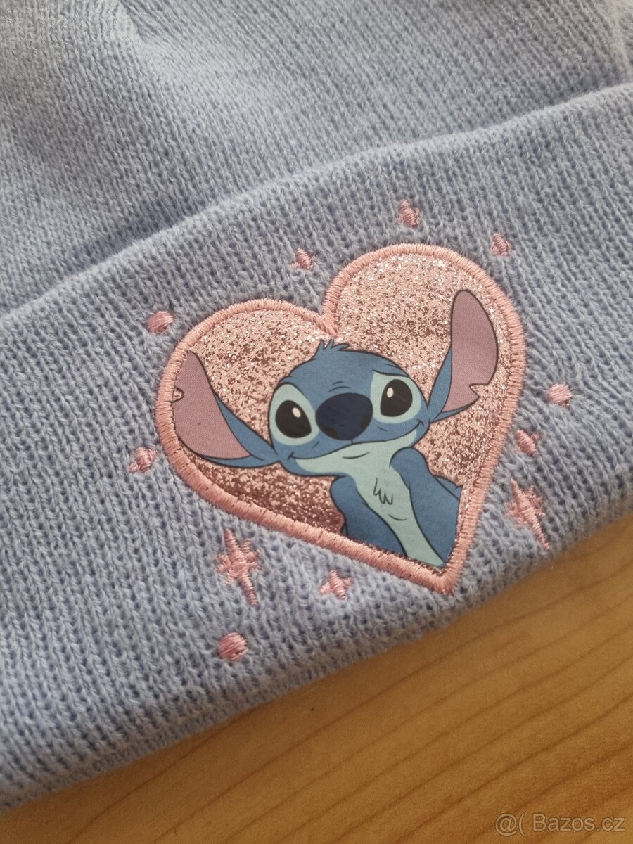 Holčičí zimní čepice Stitch - NOVÁ bez visačky - 2