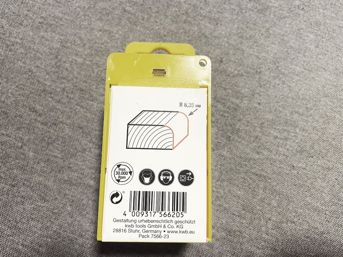 Fréza zaoblovací do dřeva, R6,3 x D25,6 x H10,5 - 2