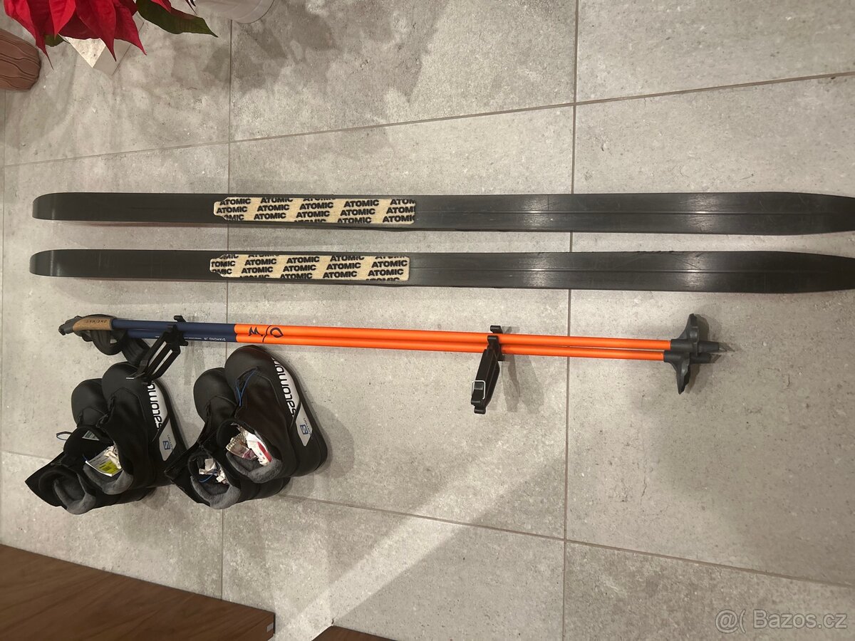 Dětské běžky set Atomic 140cm s tulením pásem - 2