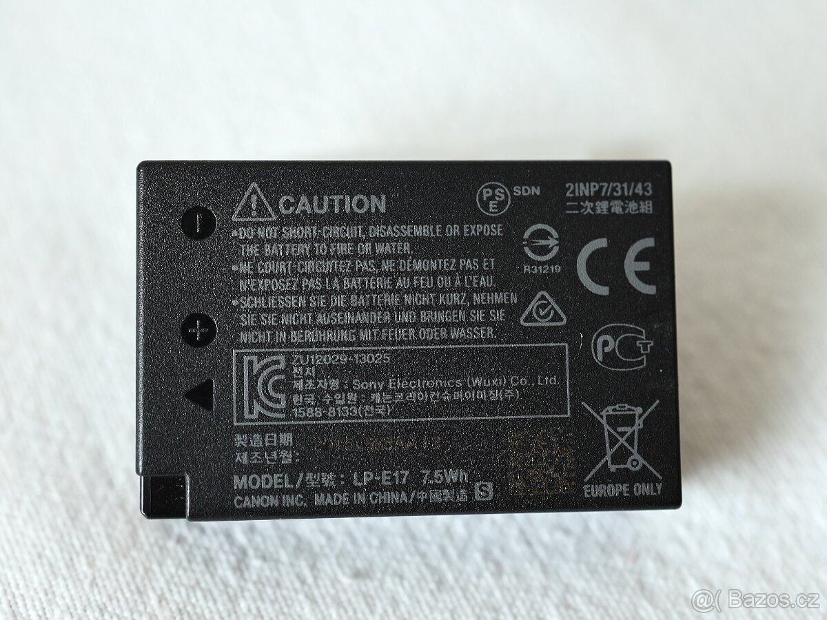 Originální akumulátor CANON LP-E17 - 2