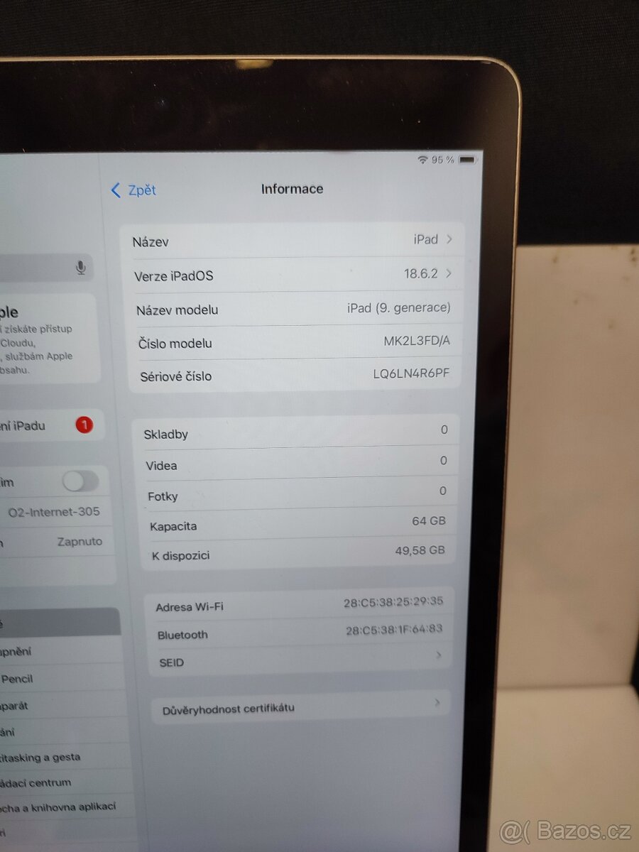 PRODÁM APPLE IPAD 9 GENERACE - 2