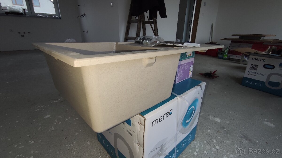 granitový dřez béžový - 2