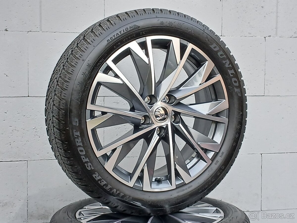 Zánovní zimní orig alu Škoda Karoq 215/50/18 vzorek 9mm - 2