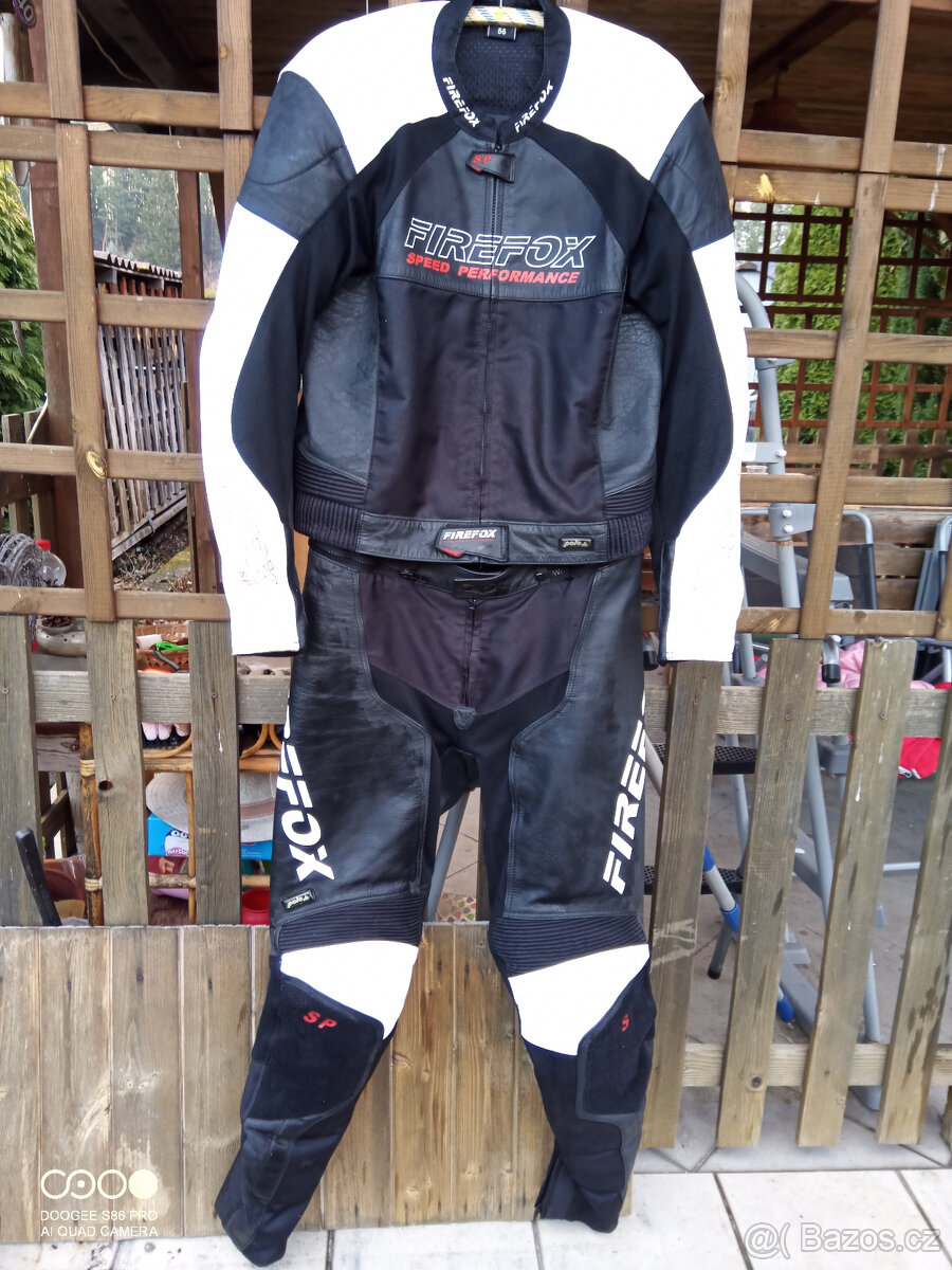 Kožená kombinéza Firefox vel.56 - 2