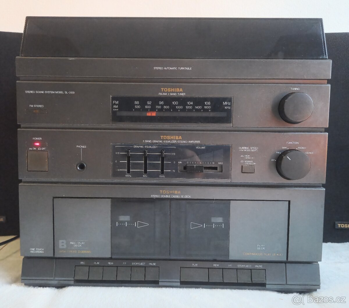 audio věž Toshiba SL-3129 (LP, Tape, rádio) - 2