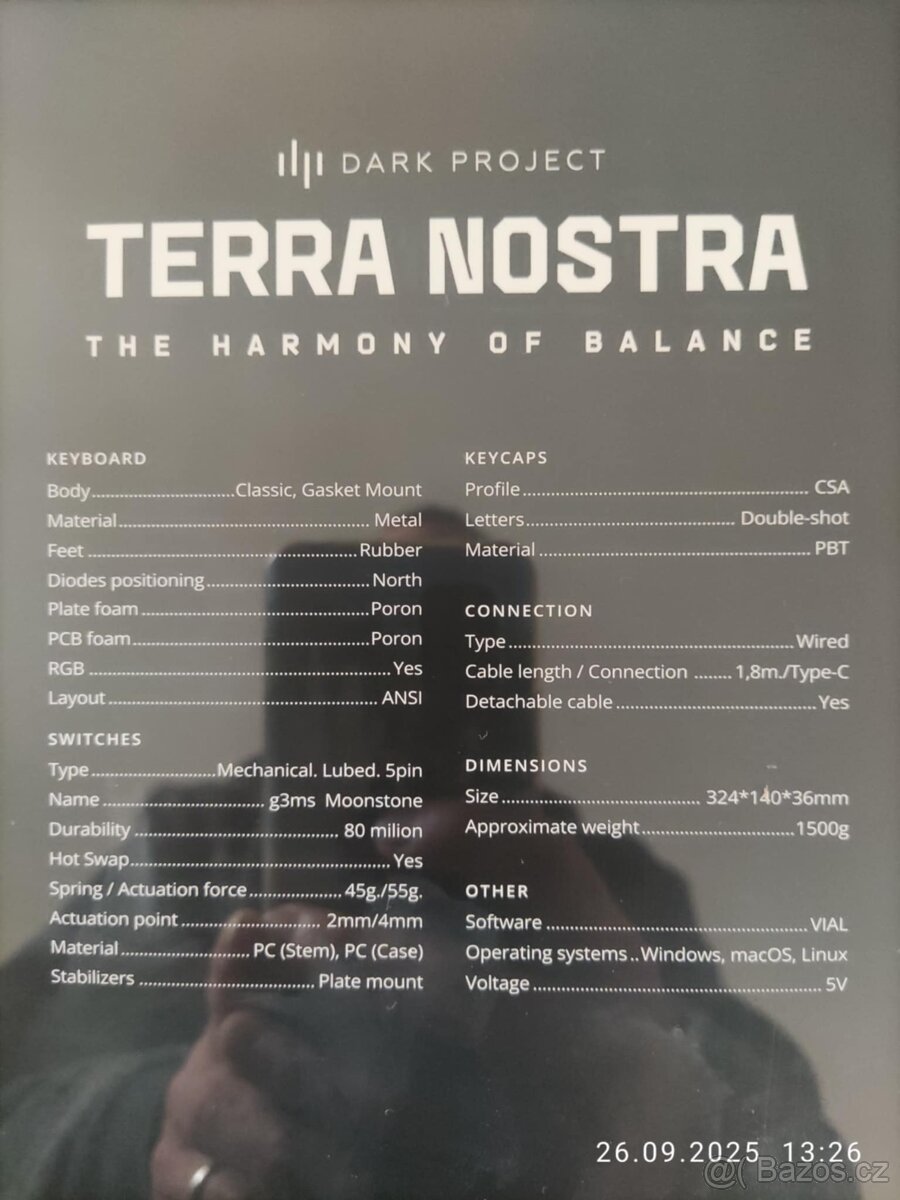 Prodam Herni klavesnici Dark Project Terra Nostra Alu81a - 2