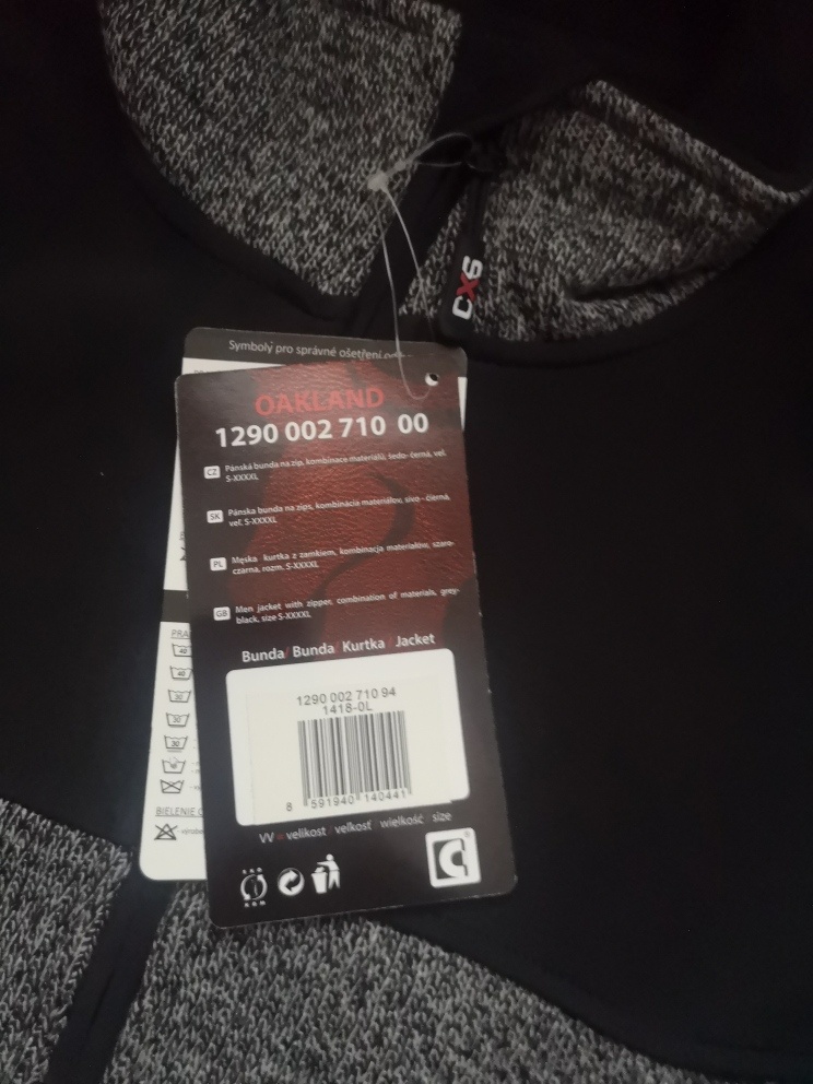 panská pletená softshellová bunda vel. L - 2