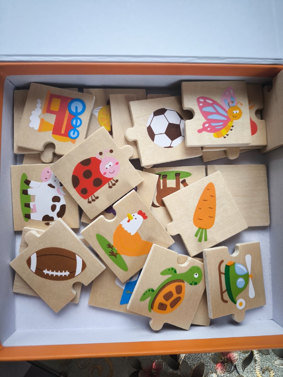 Dřevěné logické puzzle VIGA, 24 dílků - 2