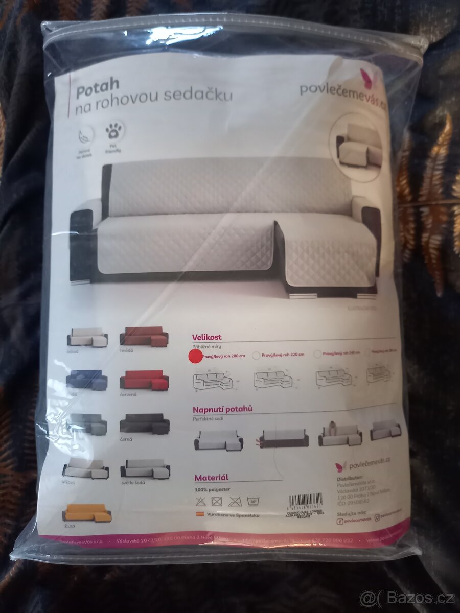 Potah na sedačku do L - 2