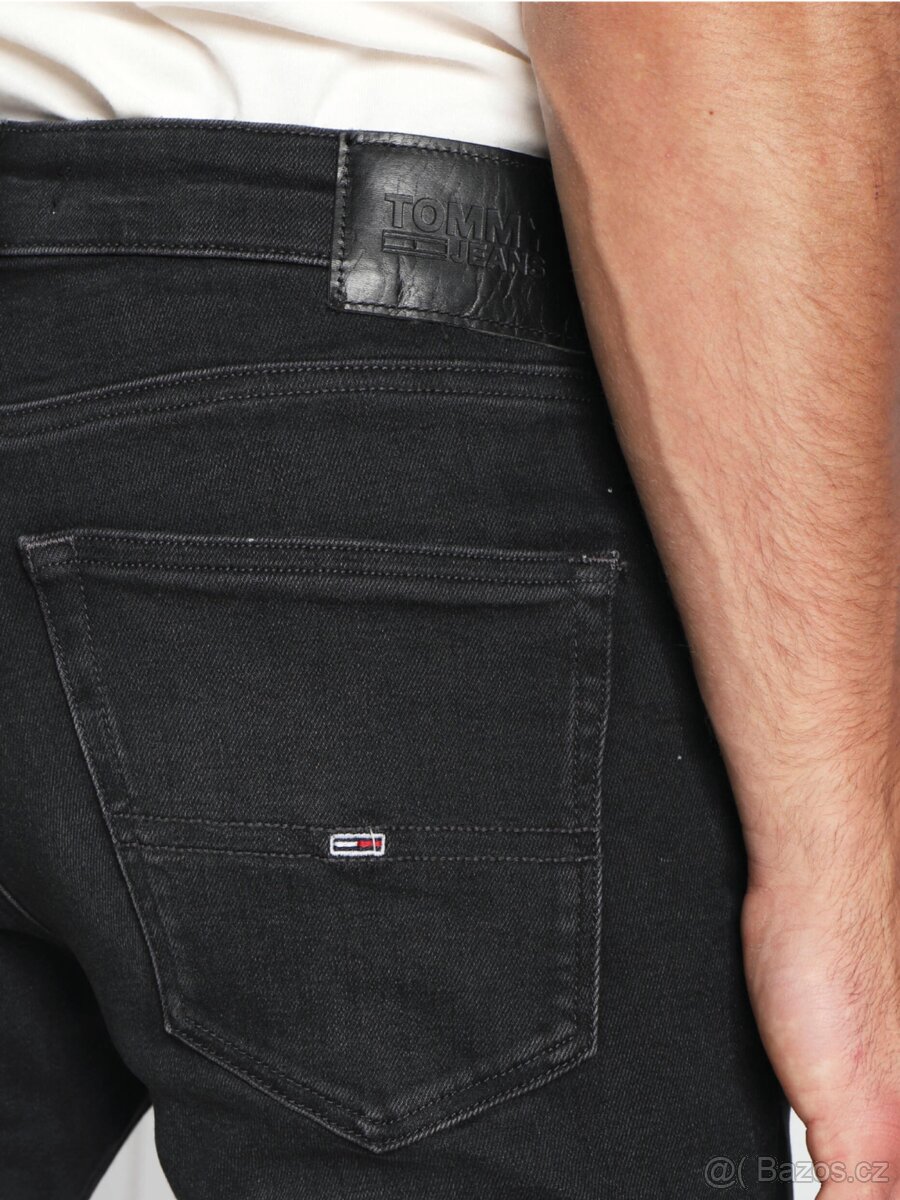 TOMMY HILFIGER BLACK SLIM JEANS STREČOVÉ W 30 L 34 🤩 - 2