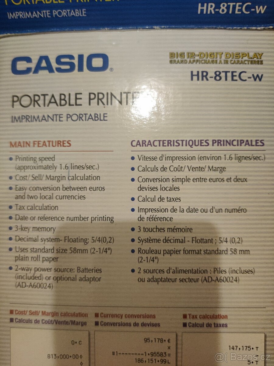Kalkulačka Casio HR-8TEC s tiskem - 2