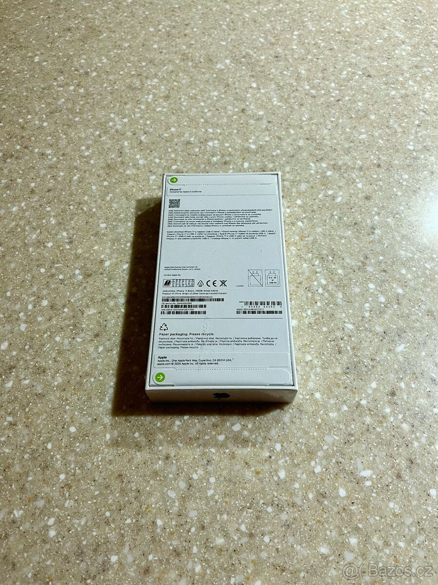 iPhone 17 256GB černý: ZÁRUKA 24 měsíců, CZ distribuce, NOVÝ - 2